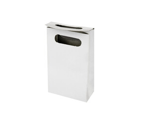 white paper bag with handle for mockups