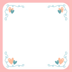 Love Frame Decoration