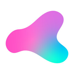 Holographic blob shape illustration of an background