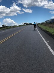 Fototapeta premium Cycling on a highway
