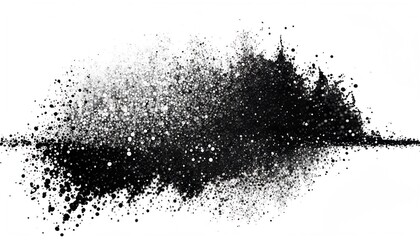 Sparkling, glittery, shimmering black glitter textured background or backdrop (generative AI)