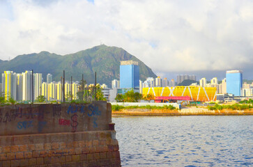 28 July 2013 the view of the To Kwa Wan Typhoon Shelter, Ma Tau