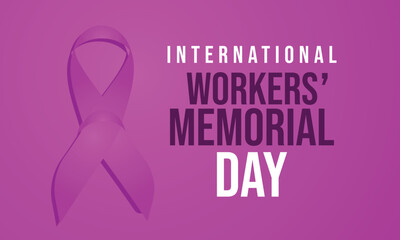 International workers memorial day. Template for background, banner, card, poster 