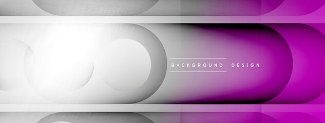 Fototapeta premium Light geometric abstract background with lines, circles