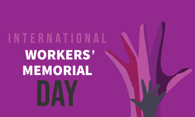 International workers memorial day. Template for background, banner, card, poster 