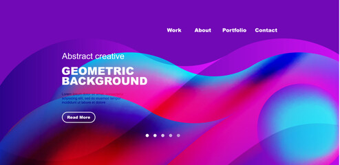 Elegant waves and flowing fluid abstract background. Template for covers, templates, flyers, placards, brochures, banners