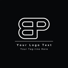 Fototapeta premium BP or PB letter logo. Unique attractive creative modern initial BP PB B P initial based letter icon logo