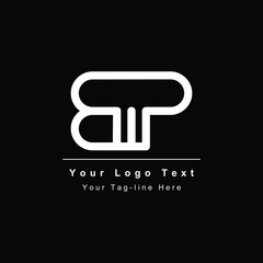 creative modern initial BP PB B P