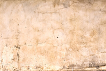 Concrete wall old texture with dirty cracked brown background