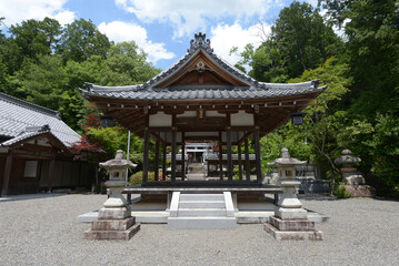 滋賀県甲賀市・八幡神社　拝殿　滋賀県甲賀市水口町名坂