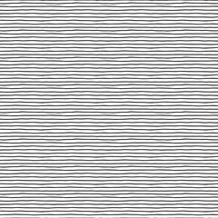 Horizontal curved lines, seamless pattern, hand drawing, minimalistic vector background