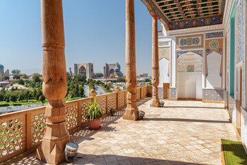 Fototapeta premium View of the Bibi-Khanym Mosque from Hazrat Hizr Mosque