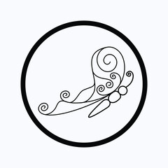 butterfly icon vector design illustration line art
