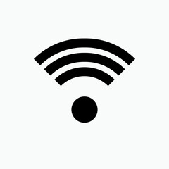 Signal Icon . Wifi, Transmission Symbol.  Sign and Symbol for Design, Presentation, Website or Apps Elements  –  Vector.      