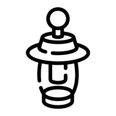 lantern line icon