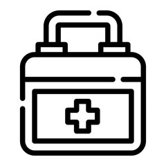 frist aid line icon