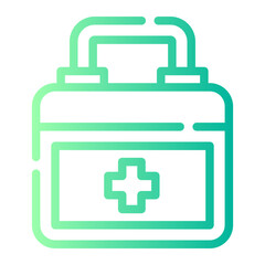 frist aid gradient icon