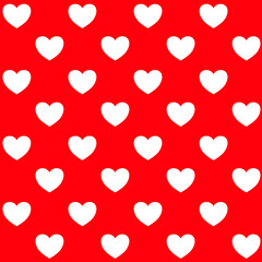 heart shaped seamless background showing love