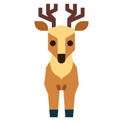 deer flat icon style