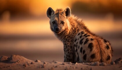 Hyena in the wild - obrazy, fototapety, plakaty