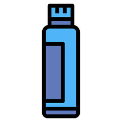 bottle filled outline icon style