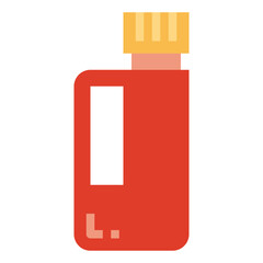 bottle flat icon style