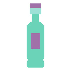 bottle flat icon style
