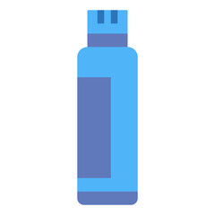bottle flat icon style