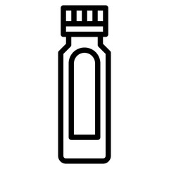 bottle line icon style