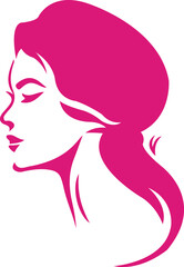 Beautiful Girl Logo for Beauty Cosmetics or Skin Product