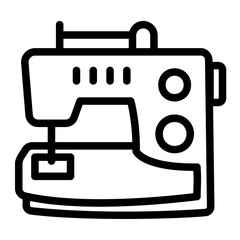 sewing machine line icon