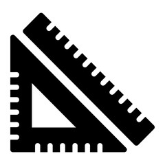 ruler glyph icon