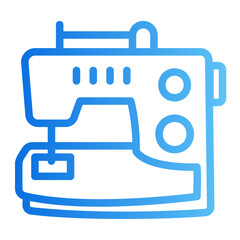 sewing machine gradient icon