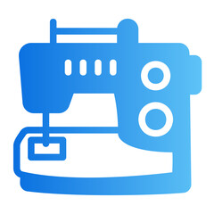 sewing machine gradient icon