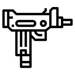gun line icon style