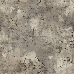 Seamless concrete, wet mud background texture. Tileable, repeating - Generative AI