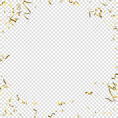 tinsel holiday Gold Foil serpentine ribbon star