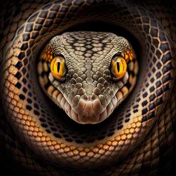 Ai enerated art nature snake photo