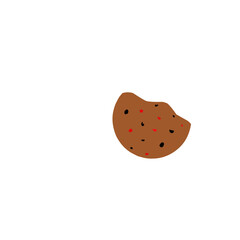 Bitten chocolate chip cookie