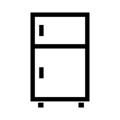 Refrigerator icon. Fridge symbol. Vector.