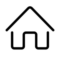 Simple house logo. Housing symbol. Vector.