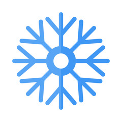 Snowflake icon. Ice crystal. Midwinter. Vector.