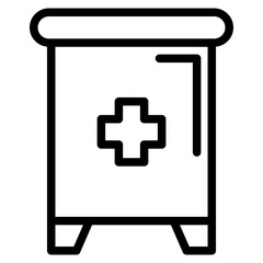 Fototapeta premium medical drawer line 