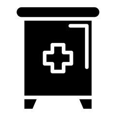 Obraz premium medical drawer glyph 