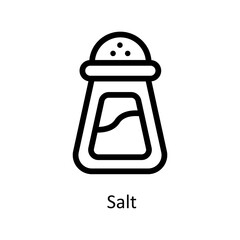 Salt Vector   outline Icons. Simple stock illustration stock