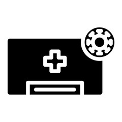 Obraz premium antiseptic glyph 