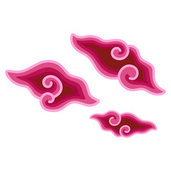 Indonesian traditional Megamendung batik