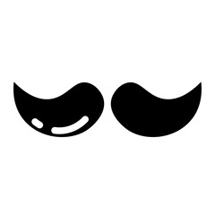 mustache glyph 