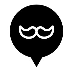 mustache glyph 