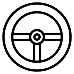 Fototapeta premium steering wheel line 